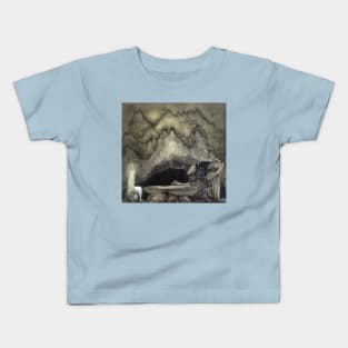 The Boy and the Trolls, or the Adventure - John Bauer Kids T-Shirt